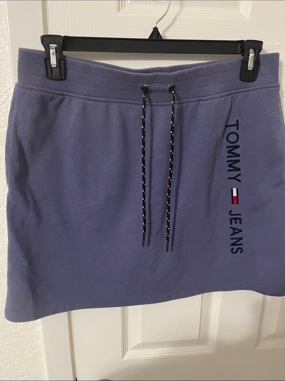 Tommy Hilfiger Lavender Drawstring Mini Skirt